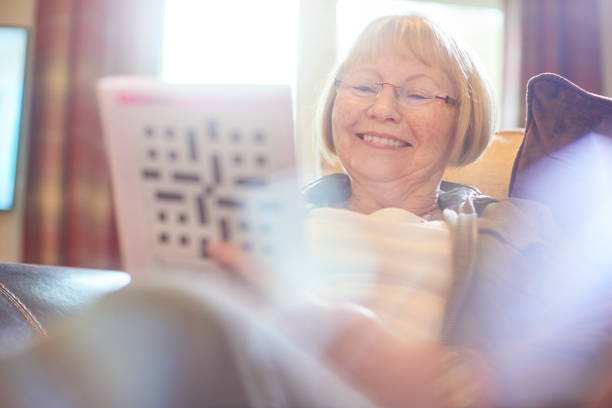 istock The satisfaction of finishing her crossword 851258024