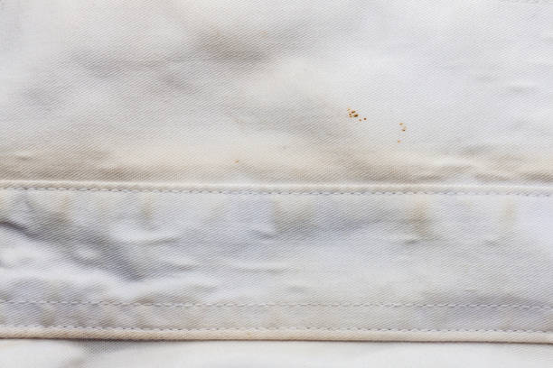 istock stain of the dirty white shirt 851260432
