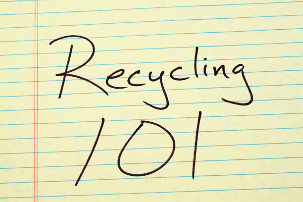 istock Recycling 101 On A Yellow Legal Pad 851263766