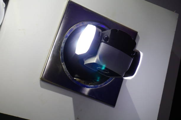 istock Video camera security system on the wall of the building 851337342