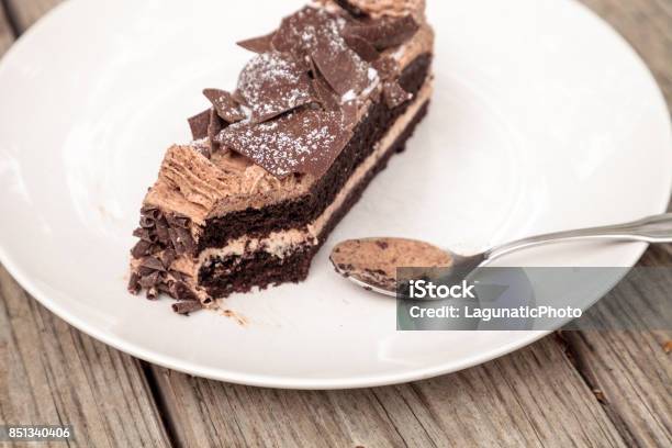 Moist Devils Food Chocolate Cake Called Parisian Cake Stock Photo - Download Image Now