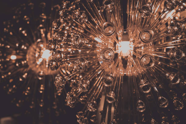 istock Crystal Glass Chandelier on a ceilling 851341124