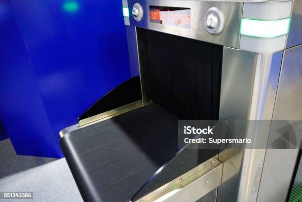 Xray Scanner And Metal Detector Stock Photo - Download Image Now - Airport, Airport Departure Area, Airport Terminal