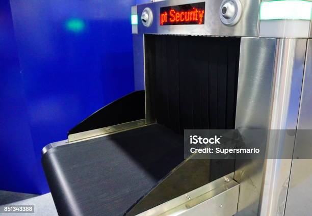 Xray Scanner And Metal Detector Stock Photo - Download Image Now - Airport, Airport Departure Area, Airport Terminal