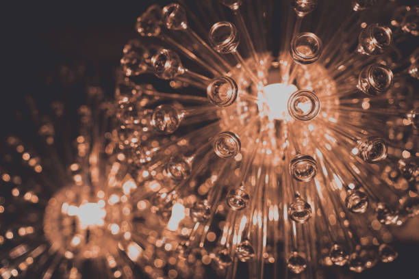 istock Crystal Glass Chandelier on a ceilling 851343726
