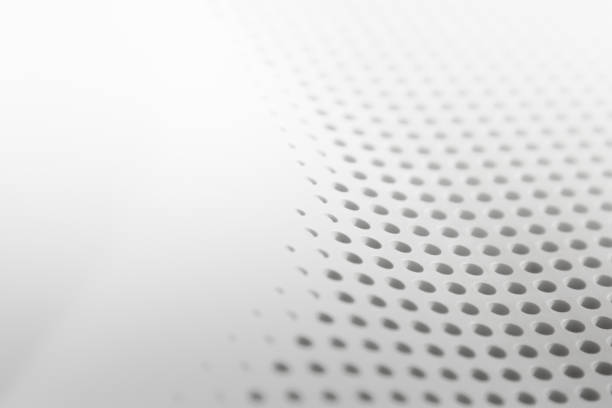 istock Abstract light colored surface with holes built in a row for creativity, wallpapers and backgrounds. 851347360