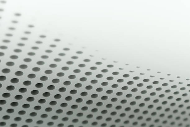 istock Abstract light colored surface with holes built in a row for creativity, wallpapers and backgrounds. 851347368