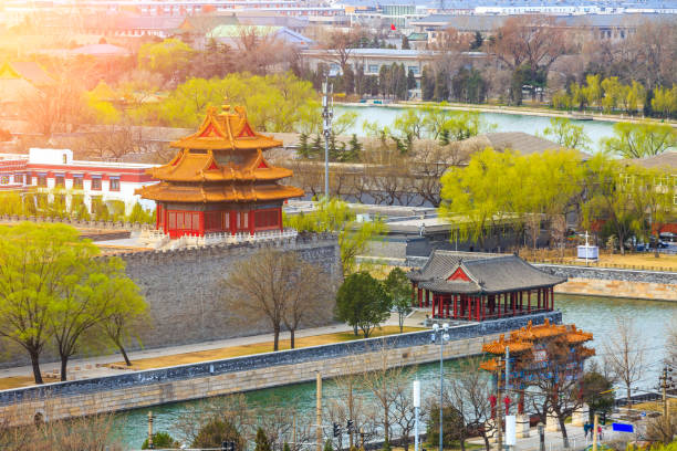 istock Beijing Forbidden City watchtower Building scenery 851351630