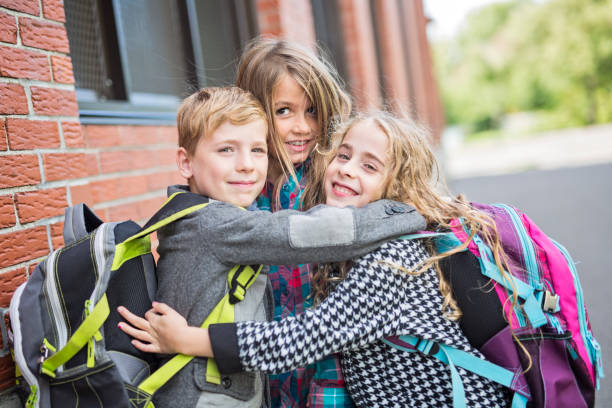 istock Group of primary Pupils Outside Classroom 851416856