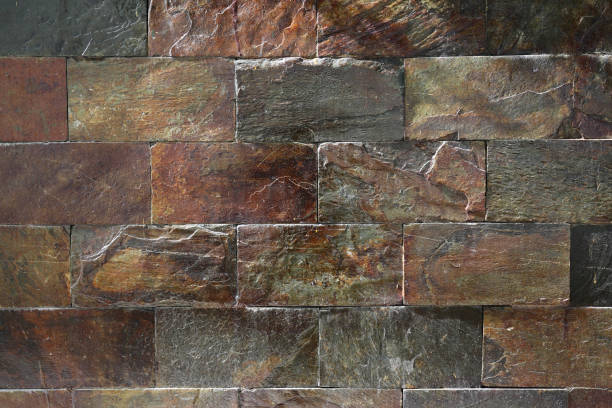 textur murale calcareo, materiale pietra, parete - caratteristica dell'edificio, piastrelle, mattoni - architecture feature foto e immagini stock