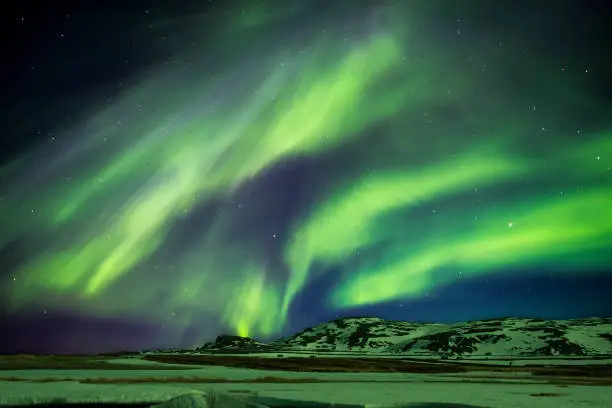 Northern Lights, Varanger Peninsula, Norway.