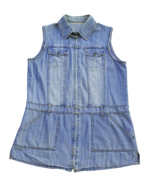 istock Blue Denim (Jeans) Vest Isolated On A White Background. 851434966