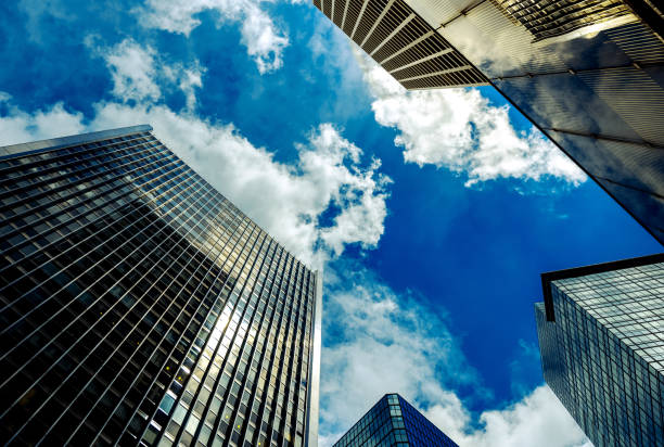istock Modern office building detail, glass surface 851438410