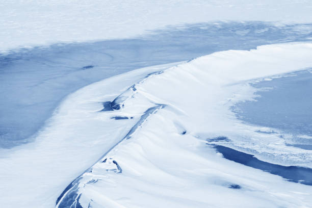istock snow and ice texture in the ice river 851438772