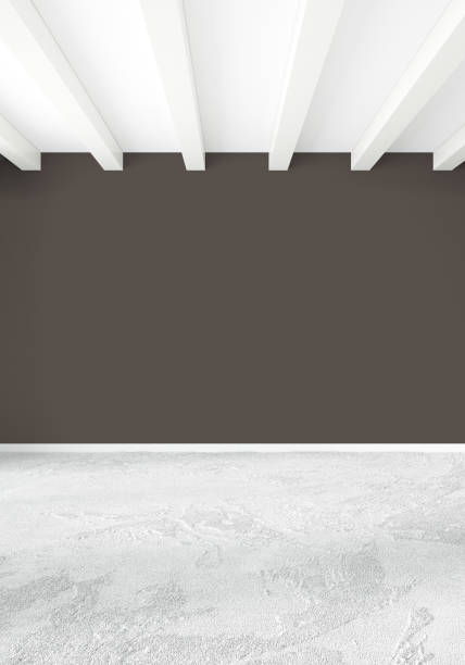 istock White bedroom minimal style Interior design with wood wall and grey sofa. 3D Rendering. 3D illustration 851447664