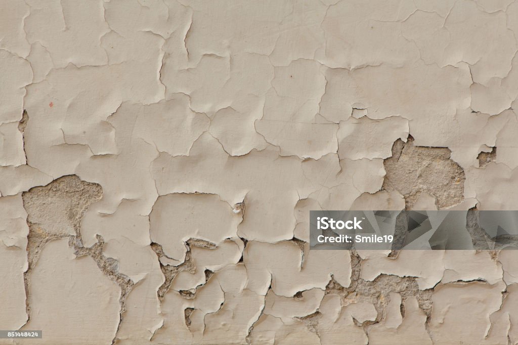 Old Painted Wall Texture Stock Photo - Download Image Now - Damaged