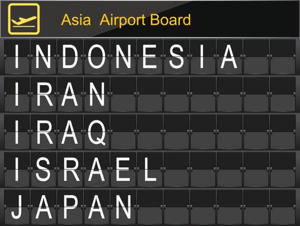 istock Asia Country Airport Board Information 851456304