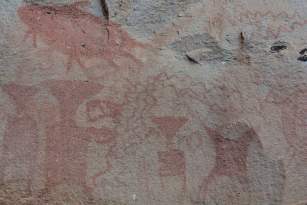 istock 3,000 year-old cliff paintings. 851456398