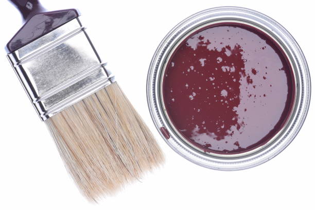 istock Paintbrush and paint can isolated on white background 851456484