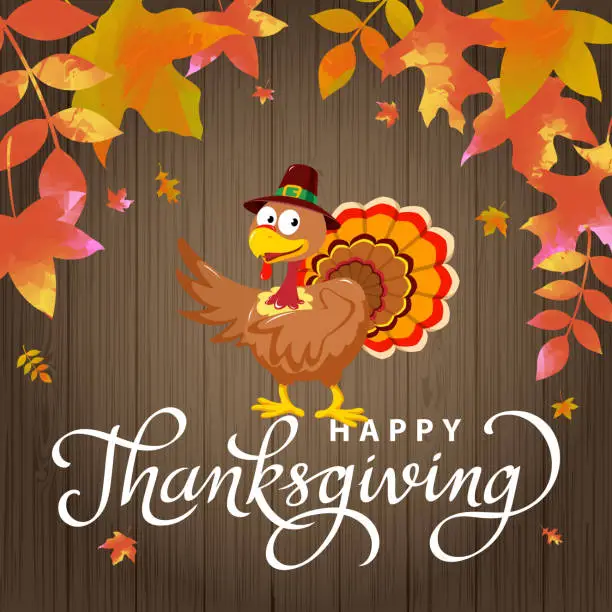 Vector illustration of Thanksgiving Turkey Day