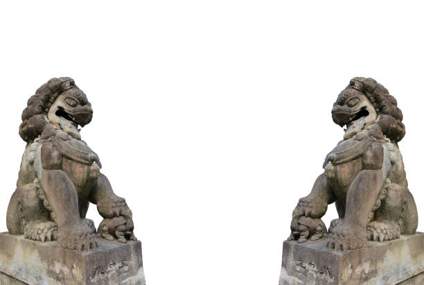 Chinese lion statue