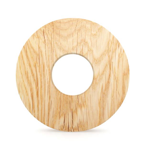 istock 3D decorative wooden Alphabet, capital letter O 851467054