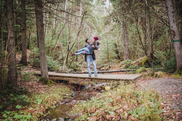 istock Couple in the autumn park 851467588