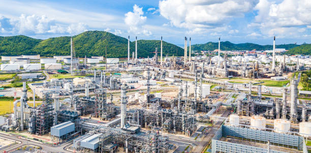 istock Oil refinery and Oil depot 851468382