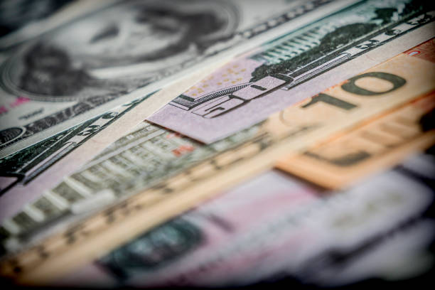 istock Several dollar bills, conceptual image, concept of wealth 851479326