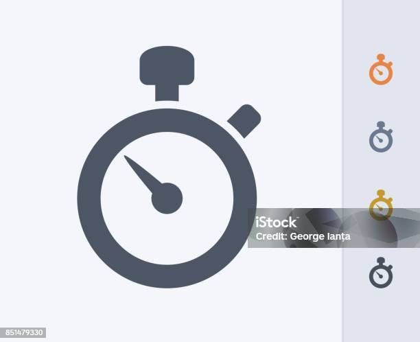 Stopwatch Carbon Icons Stock Illustration - Download Image Now - Stopwatch, Icon Symbol, Timer
