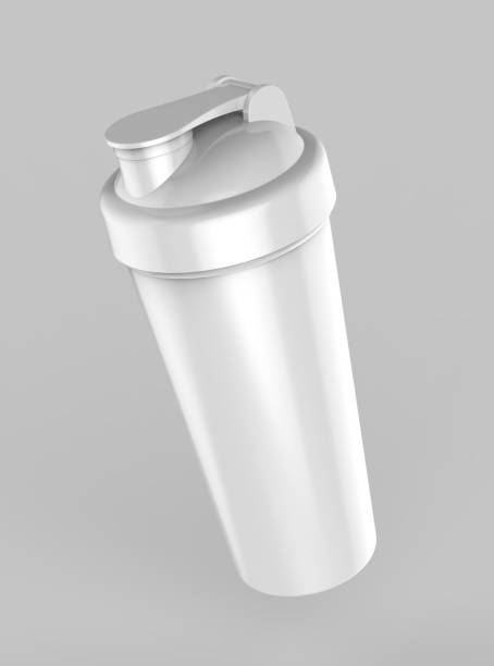 istock Blank white plastic shaker bottle for mock up and template design. 3d render illustration . 851479758