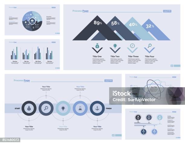 Six Consulting Slide Templates Set Stock Illustration Download Image Six Consulting Slide Templates Set Stock Illustration Download Image