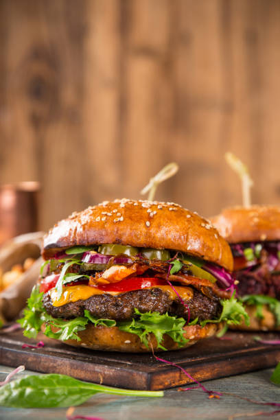 istock Close-up of home made burgers 851483976
