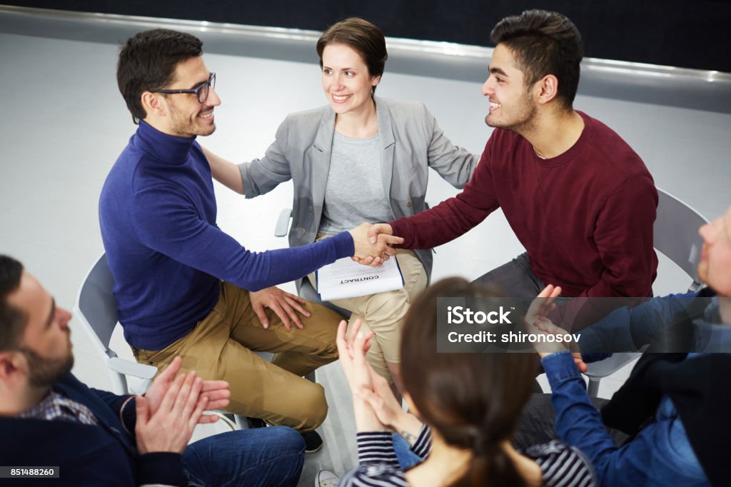 Saludo y felicidades - Foto de stock de Mediación libre de derechos