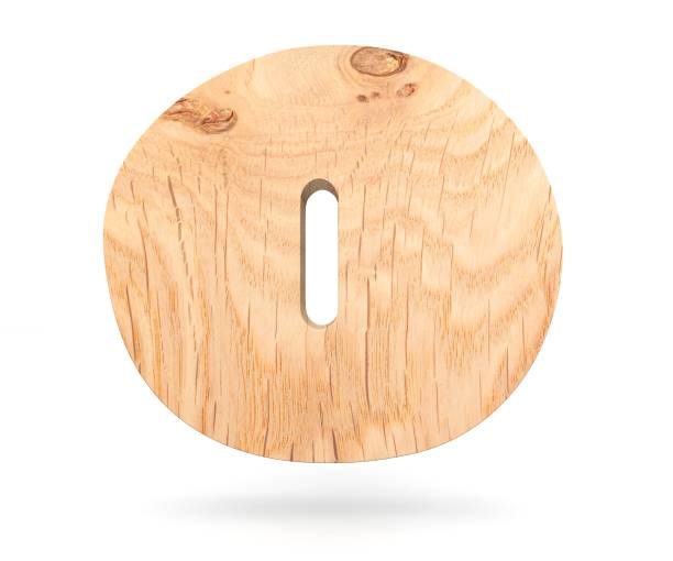 istock 3D decorative wooden Alphabet, capital letter O 851497144