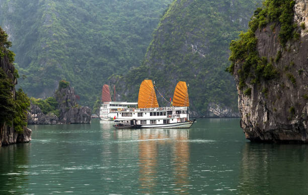 istock Ha Long Bay, golden sail Vietnam. 851498198