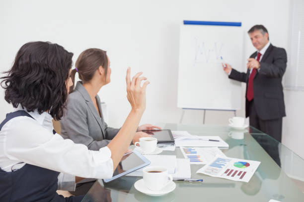 istock Businesswoman wanting to ask a question 851505112