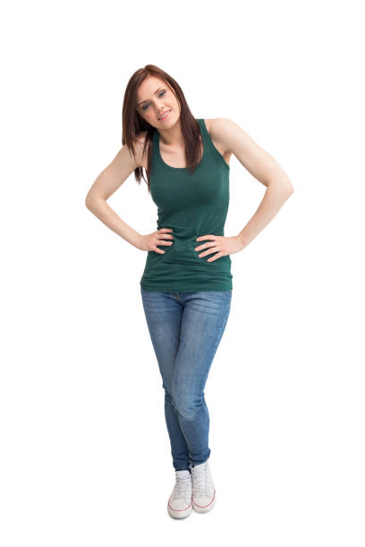 istock Happy young woman posing 851506196