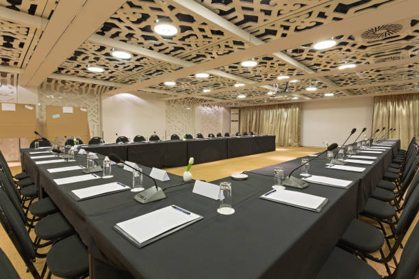 istock Interior of a modern luxury conference room 851507904