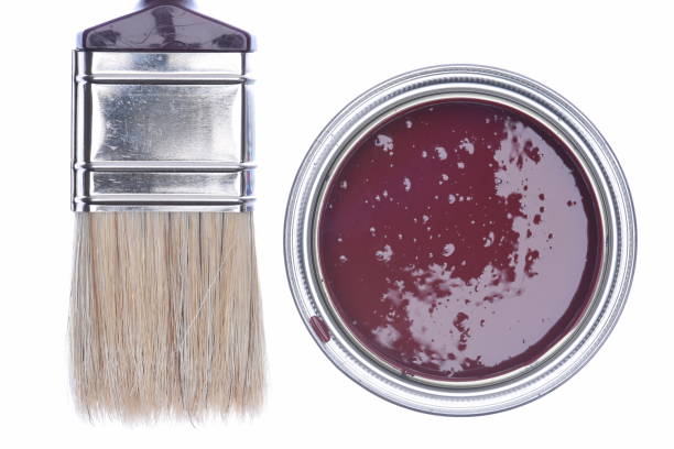 istock Paintbrush and paint can isolated on white background 851514508