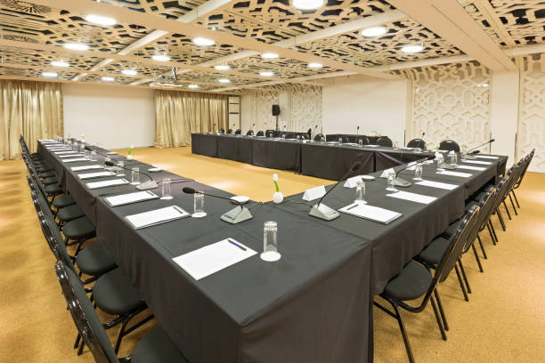 istock Interior of a modern luxury conference room 851514564