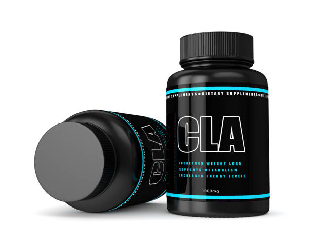 istock 3d render of CLA supplement isolated over white 851531562