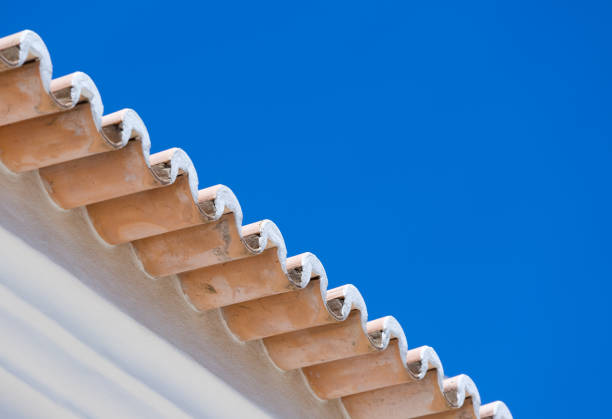 Typical roof eaves on Portugese property