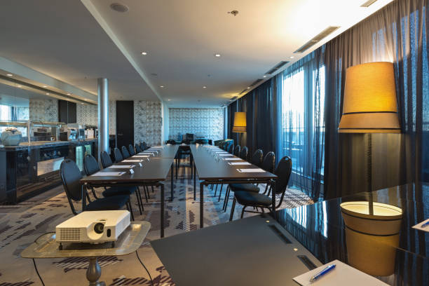 istock Interior of a modern luxury conference room 851547202
