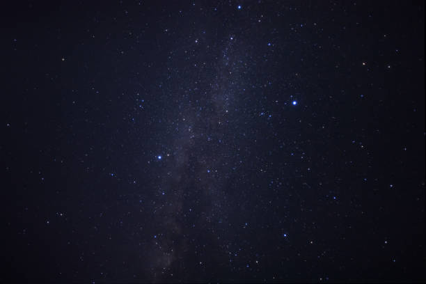 istock Milky way galaxy. Long exposure photograph.With grain 851550026