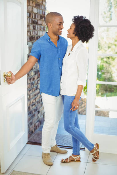 istock Happy couple about to open the door 851565432