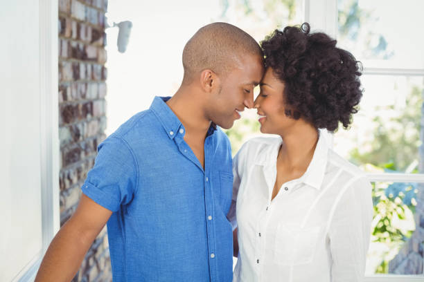 istock Happy couple nose to nose 851565504