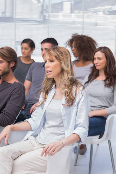 istock Patients listening in a therapy session 851565628