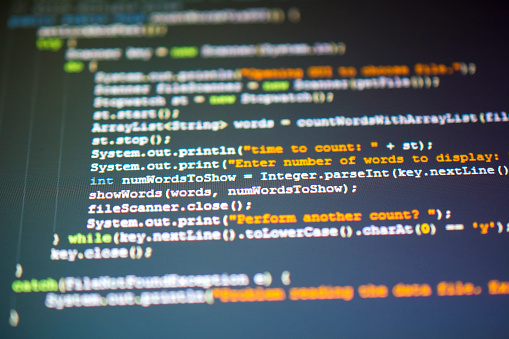 Foto de Java Fonte Código Closeup Conceito e mais fotos de stock de ...