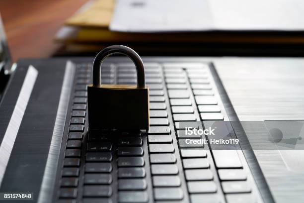 Internet Security Stock Photo - Download Image Now - Network Security, Working At Home, Security